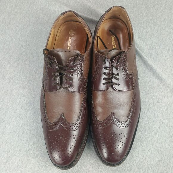 Samuel Windsor Other - Samuel Windsor‎ Cap Toe Brogue  Shoes Sz 10.5 Brown Leather Lace Up Wingtip